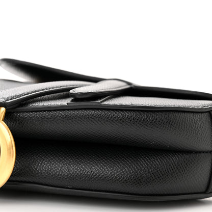Christian Dior Grained Calfskin Mini Saddle Bag Black 10 of 10