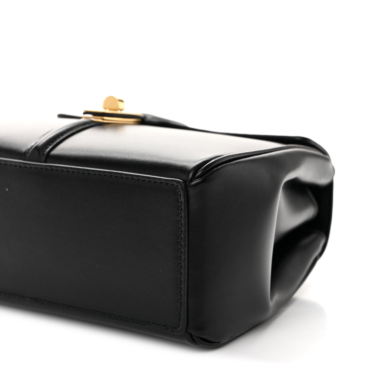 Celine Satinated Calfskin Mini 16 Top Handle Bag Black 9 of 10