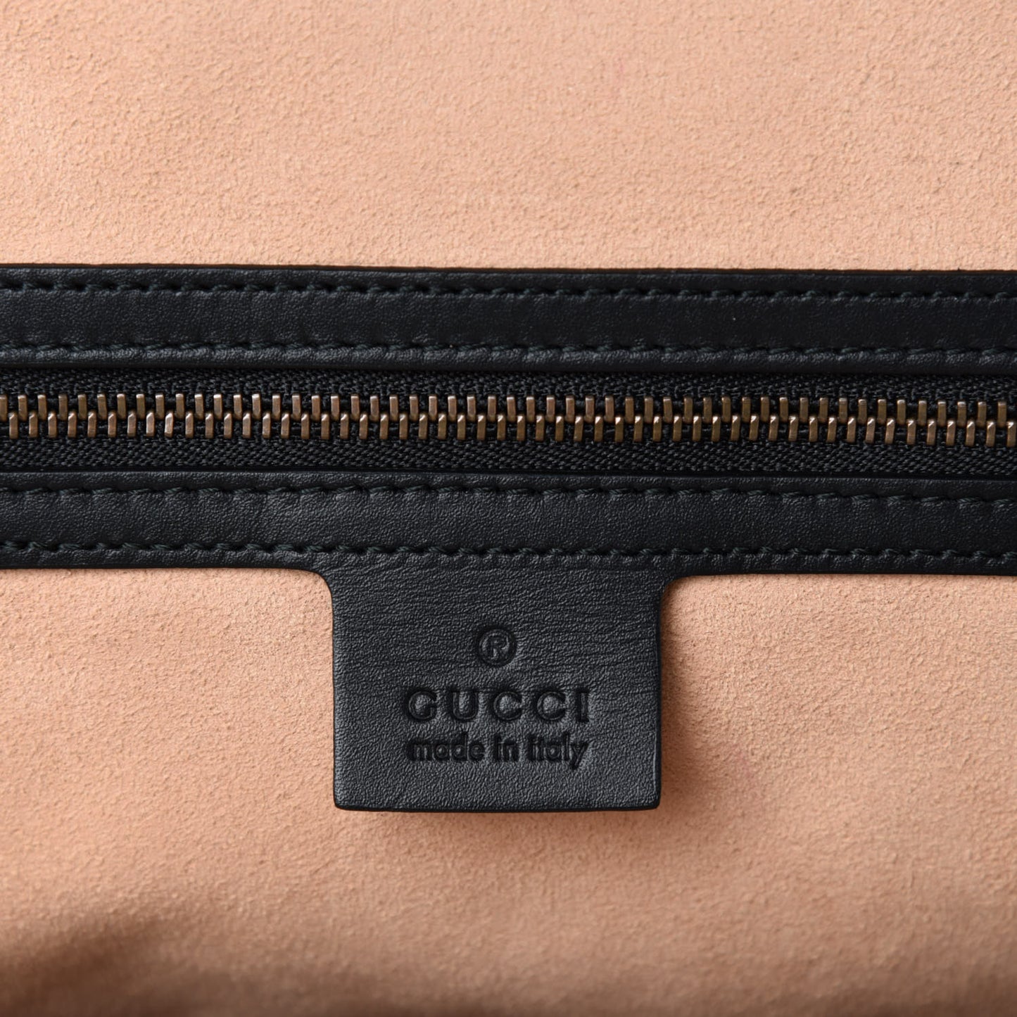 Suede Ophidia Medium Re(Belle) Top Handle Bag Nocciola Black