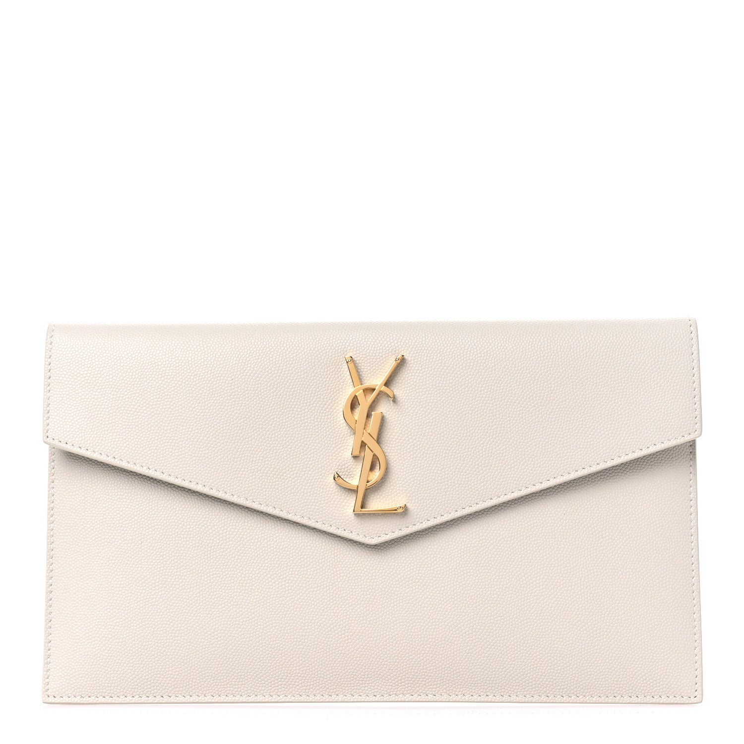 Saint Laurent Grain De Poudre Uptown Pouch Crema Soft 1 of 8