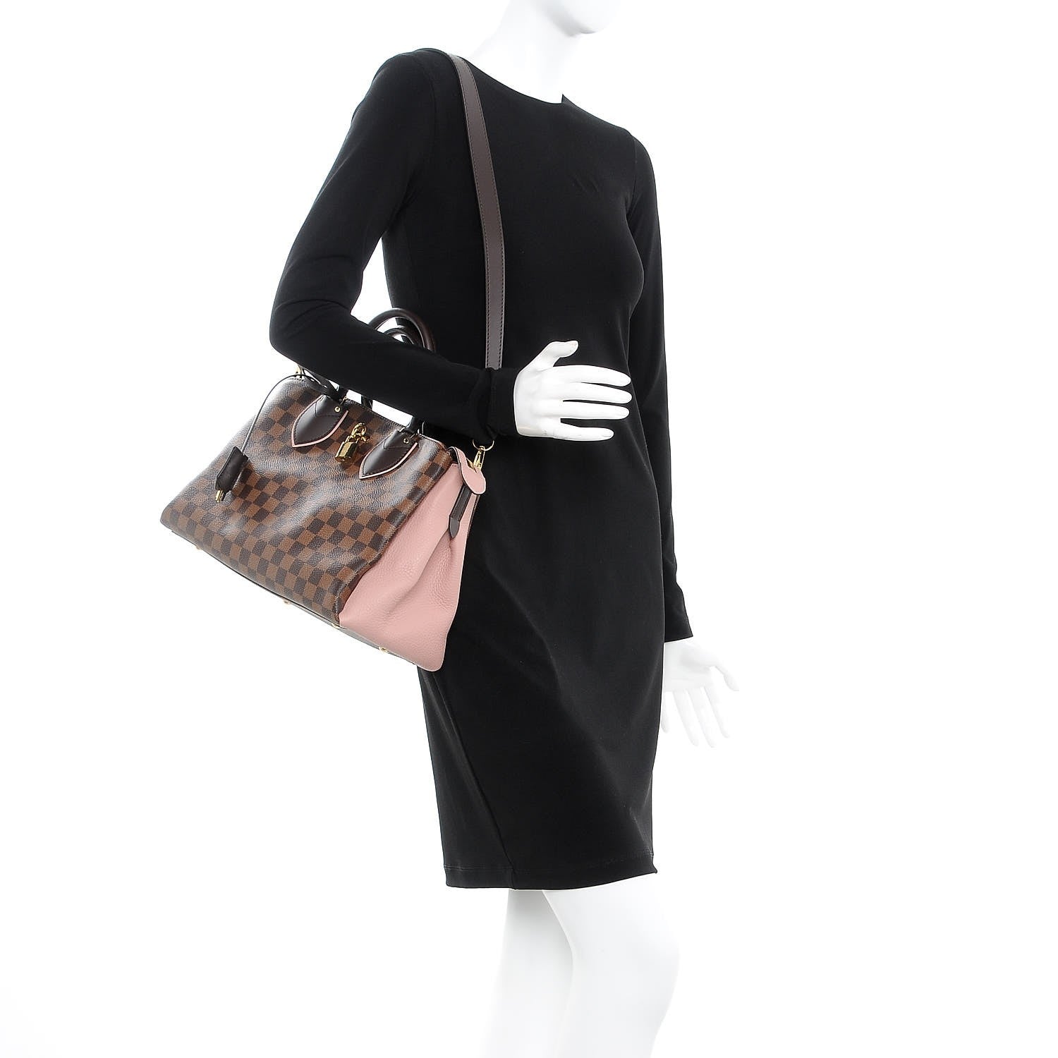 Louis Vuitton Cuir Taurillon Damier Ebene Normandy Magnolia 3 of 13