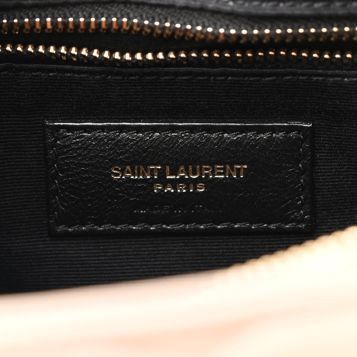 Saint Laurent Calfskin Y Quilted Monogram Medium Loulou Chain Satchel Dark Beige 5 of 9