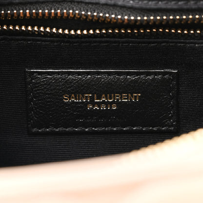 Saint Laurent Calfskin Y Quilted Monogram Medium Loulou Chain Satchel Dark Beige 5 of 9