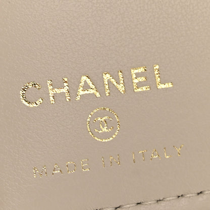Chanel Caviar Quilted Passport Holder Light Grey 6 of 8