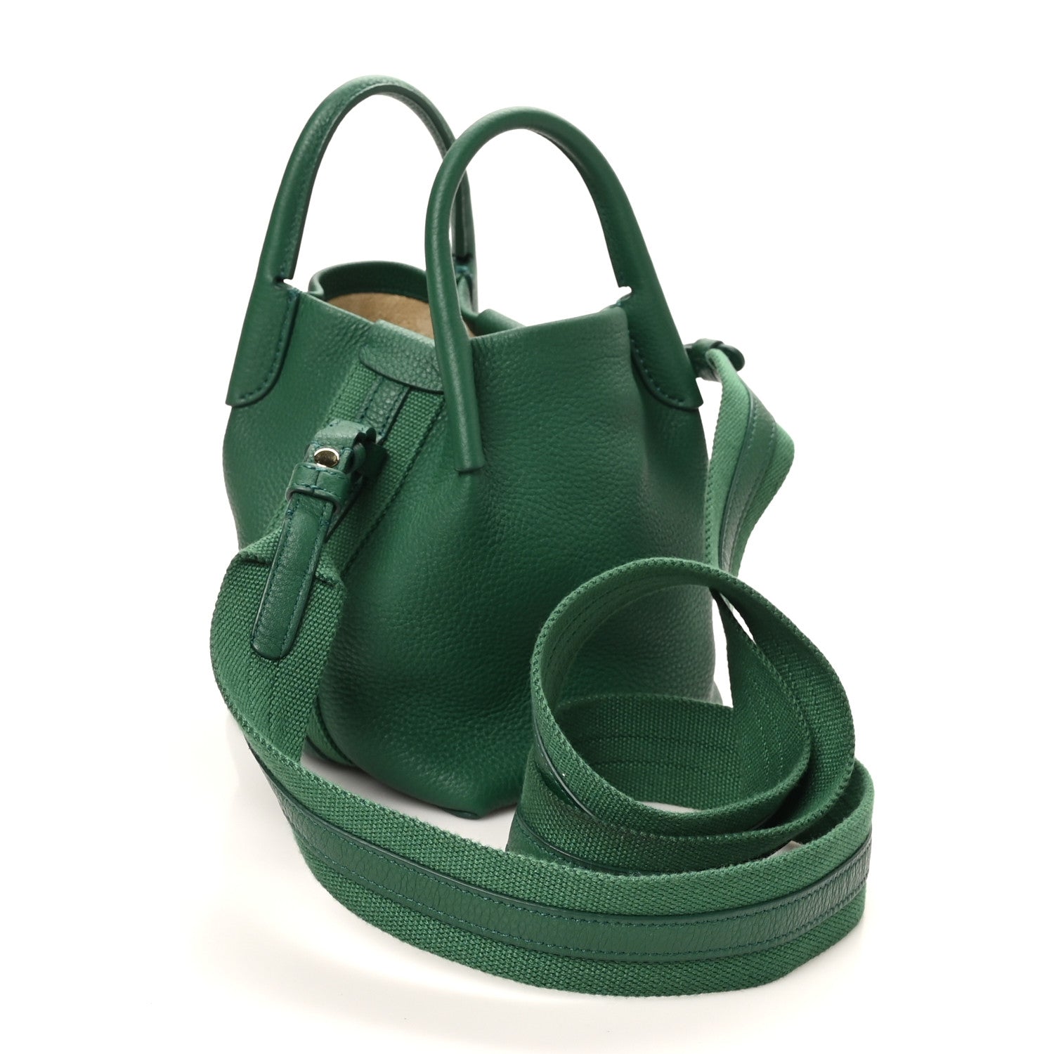 Loro Piana Grained Calfskin Micro Bale Bag Forest Leaves 1790658