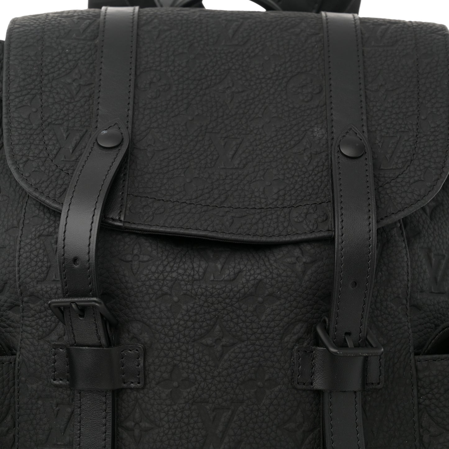Taurillon Monogram Christopher MM Backpack Black
