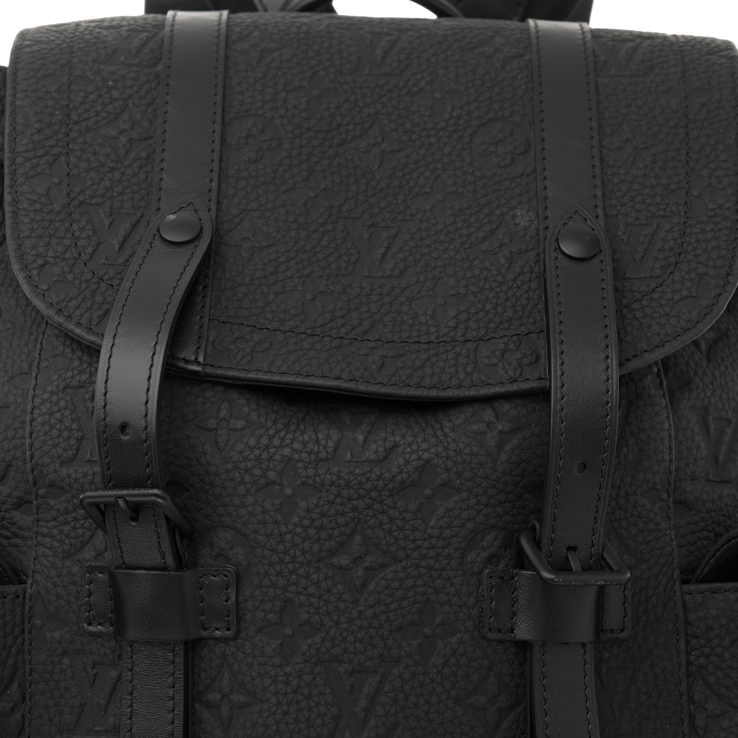 Louis Vuitton Taurillon Monogram Christopher MM Backpack Black 7 of 11
