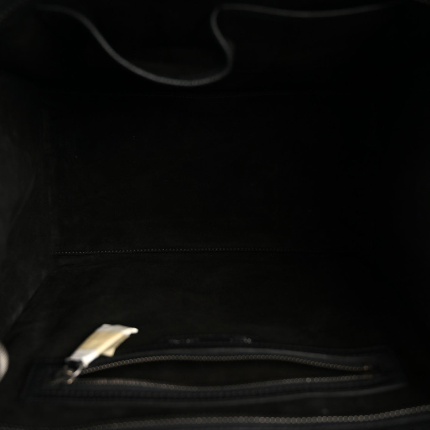 Drummed Calfskin Mini Luggage Black