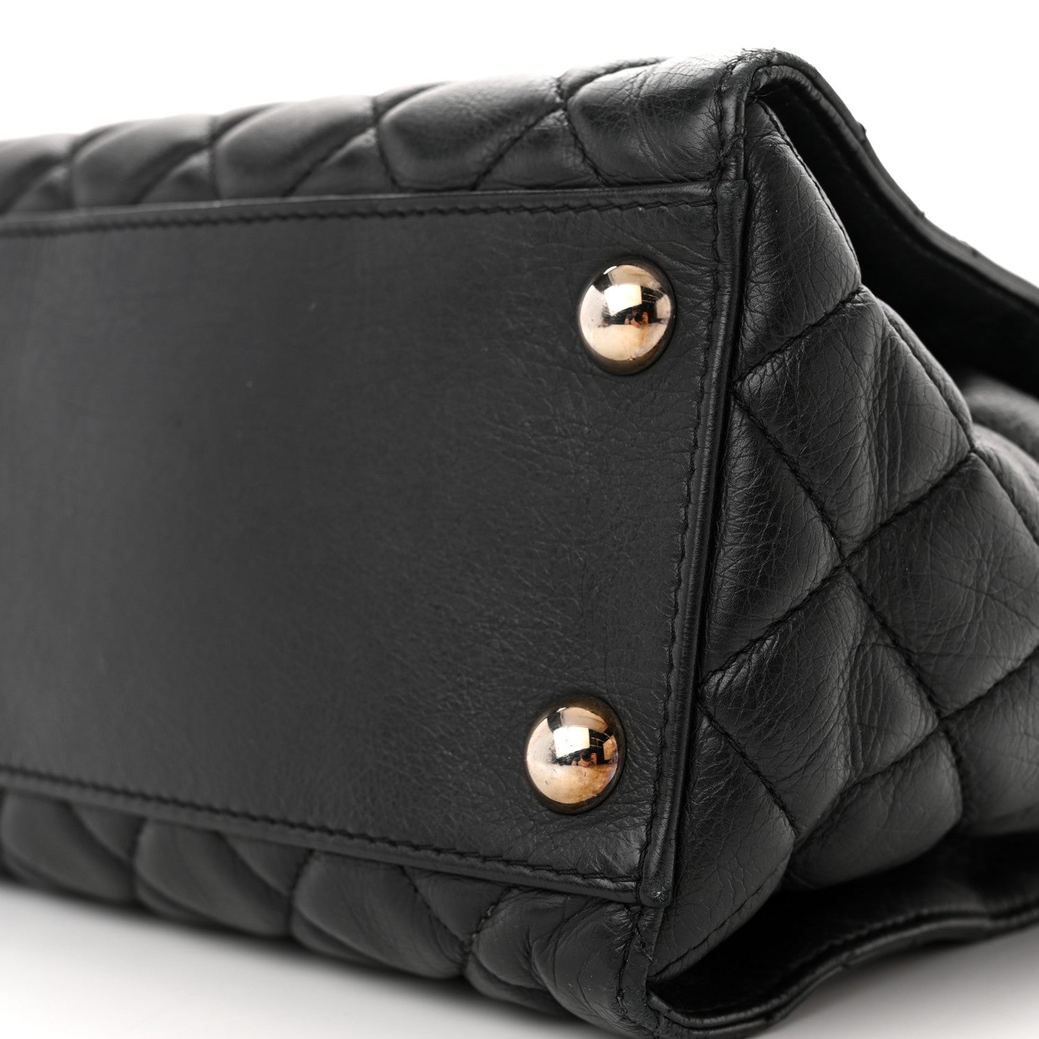 Chanel Calfskin Quilted Small Chic and Soft Shopping Tote Black 11 of 15