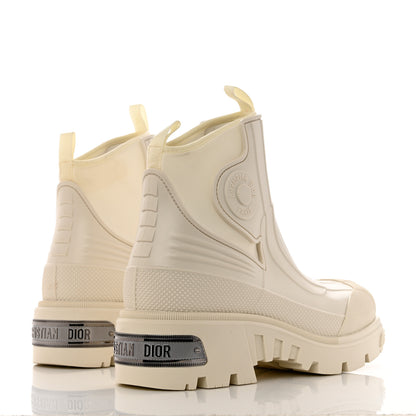 Christian Dior Neoprene Rubber Dior Genesis 30mm Ankle Boots 41 Off White 4 of 9