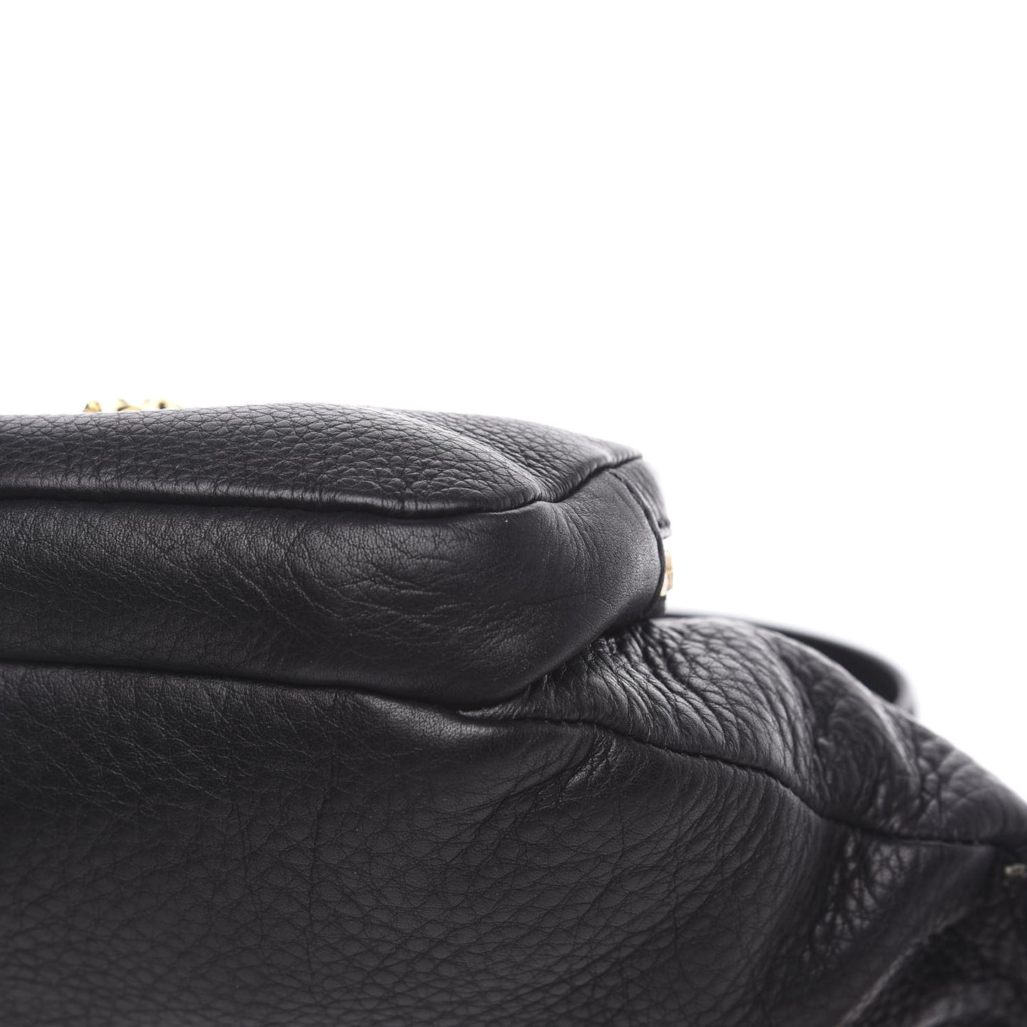 Calfskin Palazzo Medusa Belt Bag Black