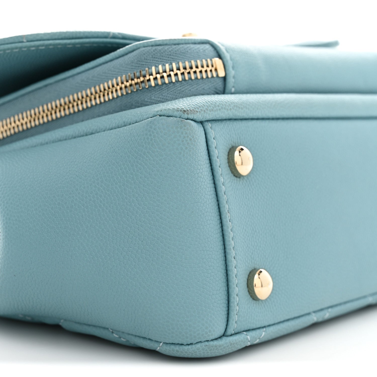 Chanel Caviar Quilted Medium Business Affinity Flap Light Blue 9 of 10
