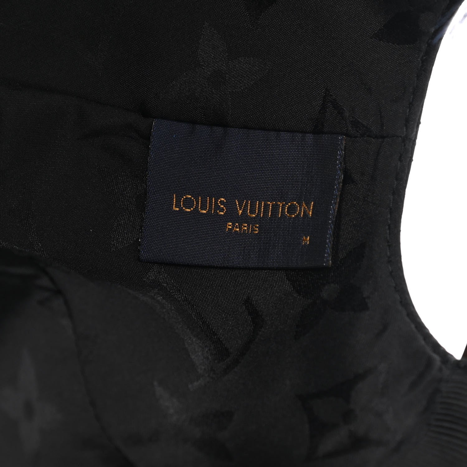 Louis Vuitton Polyester Silk Monogram LV Get Ready Cap M Black 8 of 8
