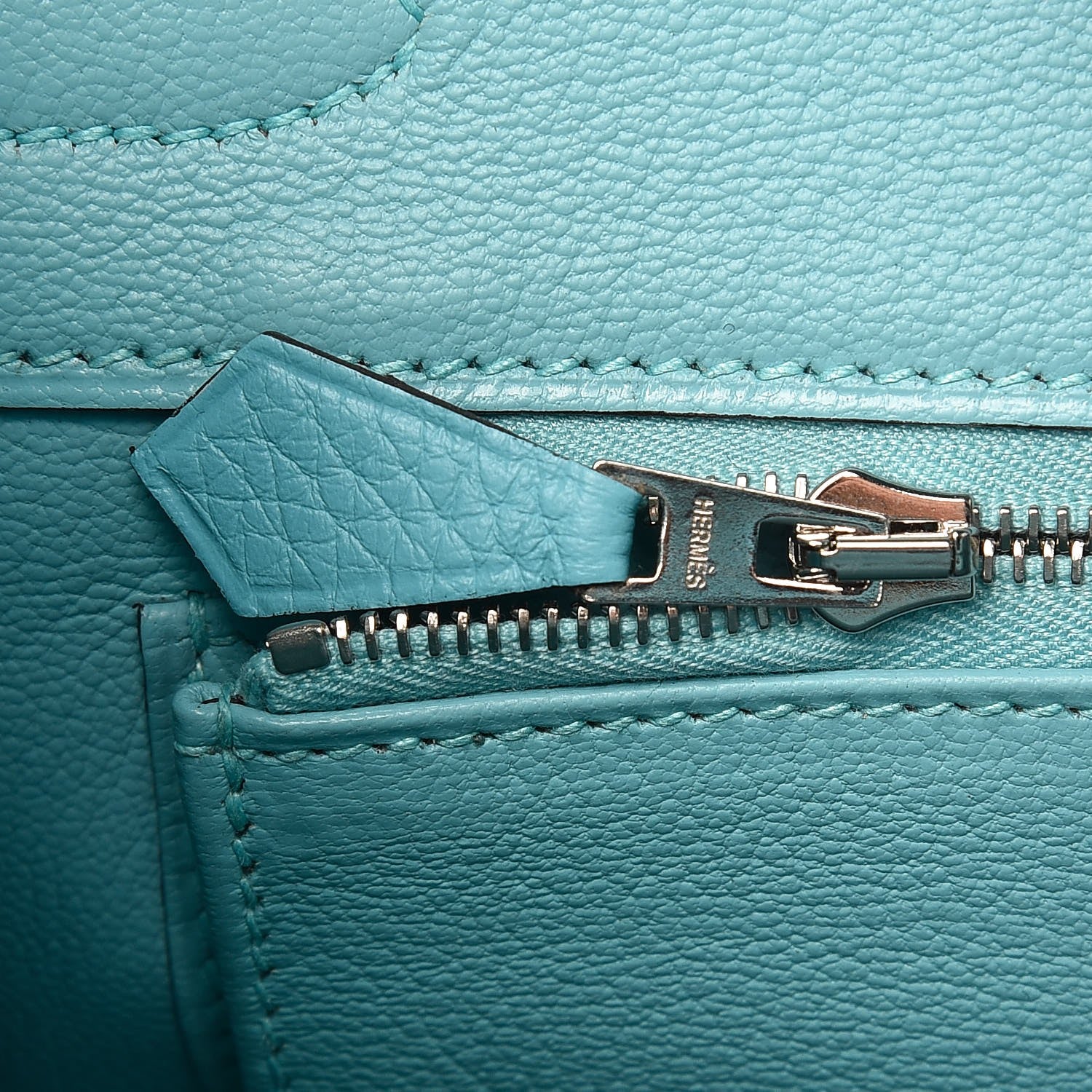 Hermes Taurillon Clemence Birkin 30 Bleu Atoll 22 of 34