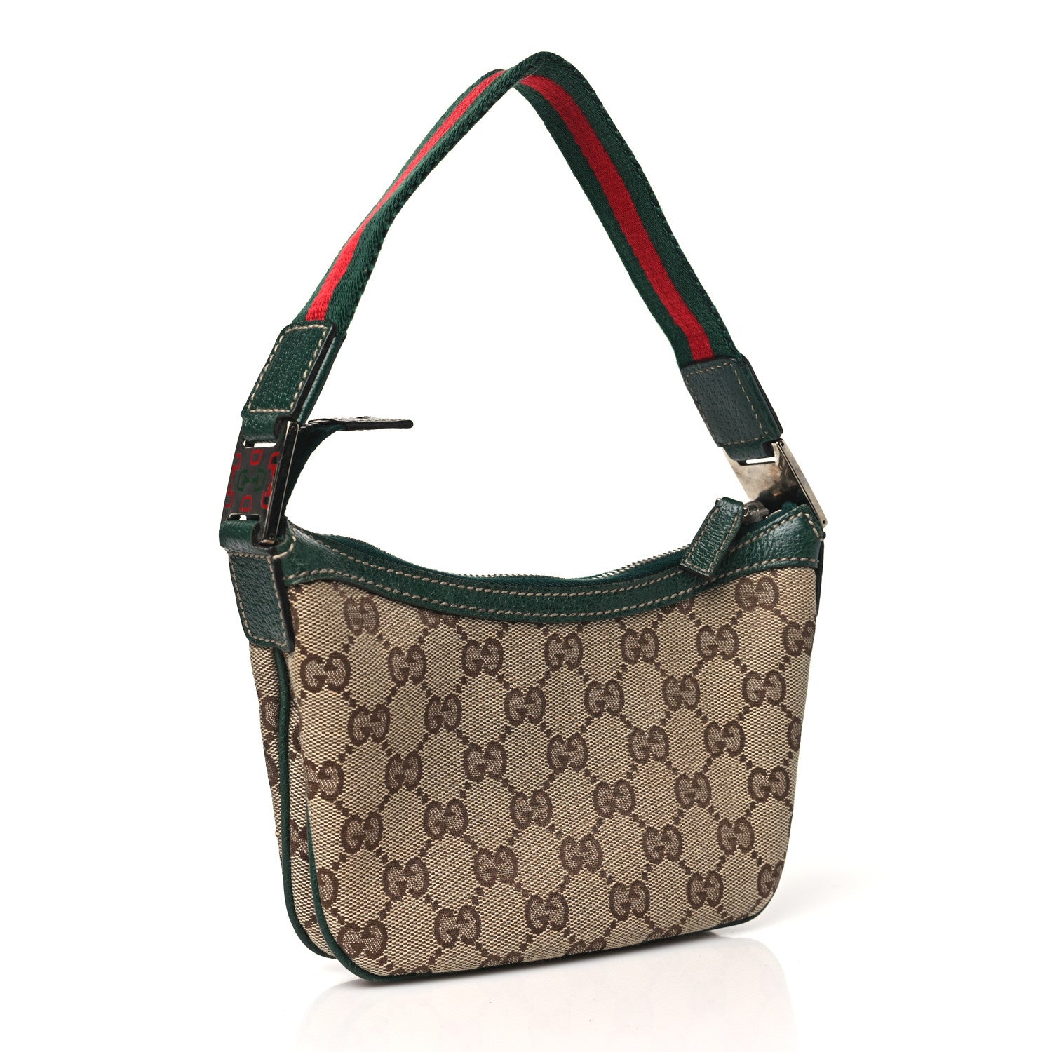 Gucci Monogram Web Mini Pop Hobo Green 3 of 10