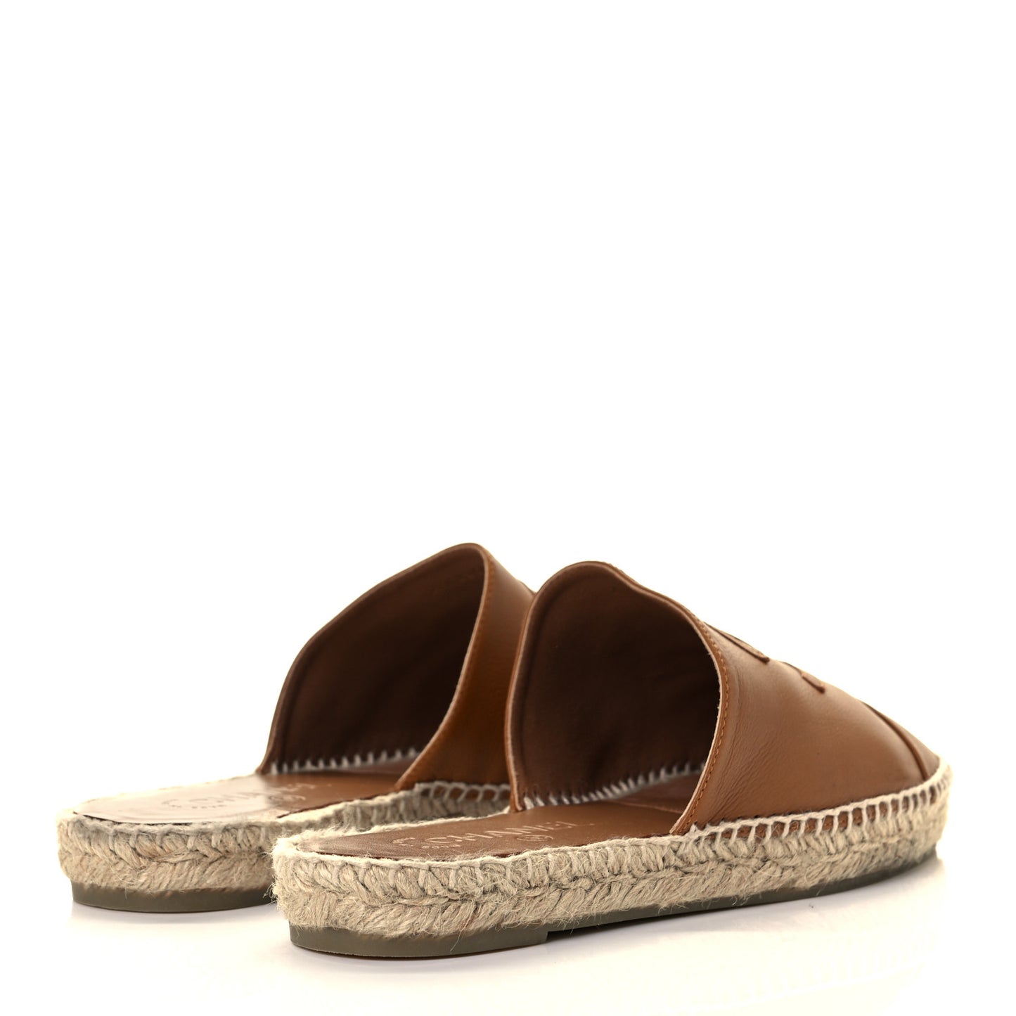 Calfskin CC Espadrille Mules 40 Light Brown