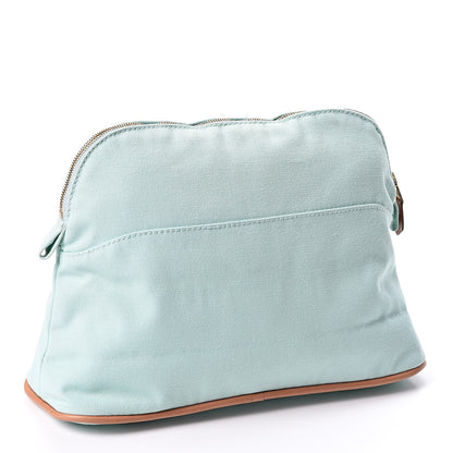 Hermes Cotton Canvas Bolide Travel Cosmetic Pouch MM 2 of 9