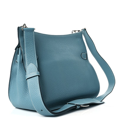 Hermes Taurillon Clemence Jypsiere 31 Blue Jean 2 of 10