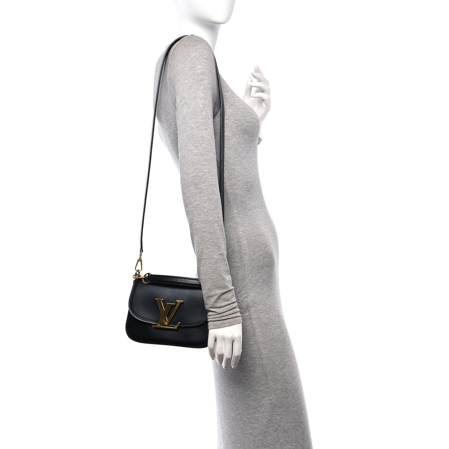 Box Calfskin Vivienne LV Black