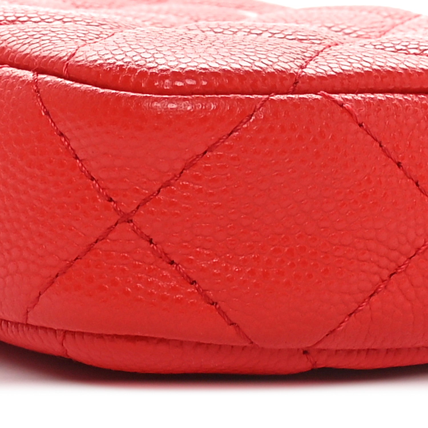 Chanel Caviar Quilted Small Clutch With Chain Red 11 of 11