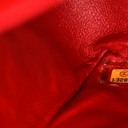 Chanel Lambskin Quilted Maxi Single Flap Red 7 of 14
