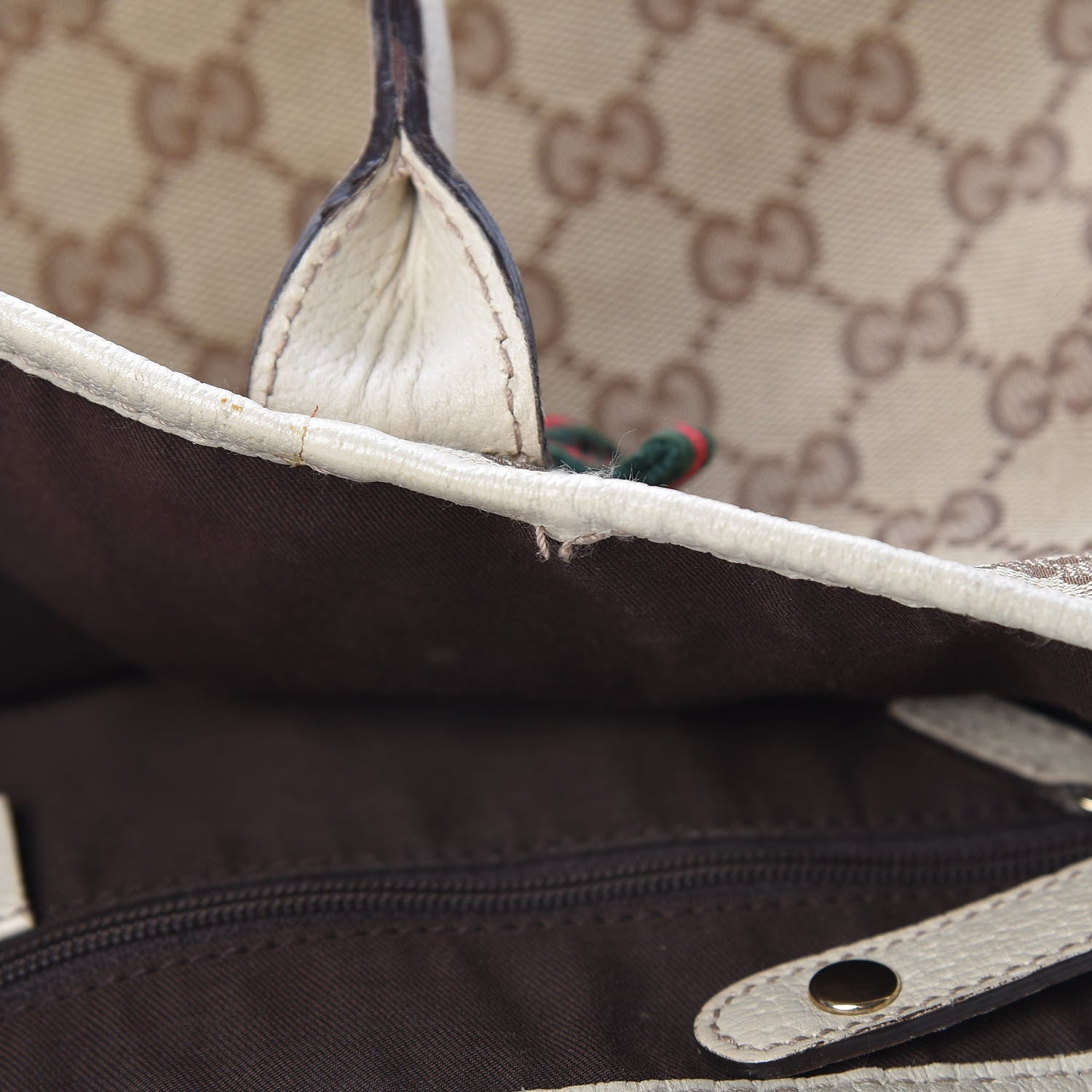 Gucci Monogram Medium Princy Tote Off White 13 of 21