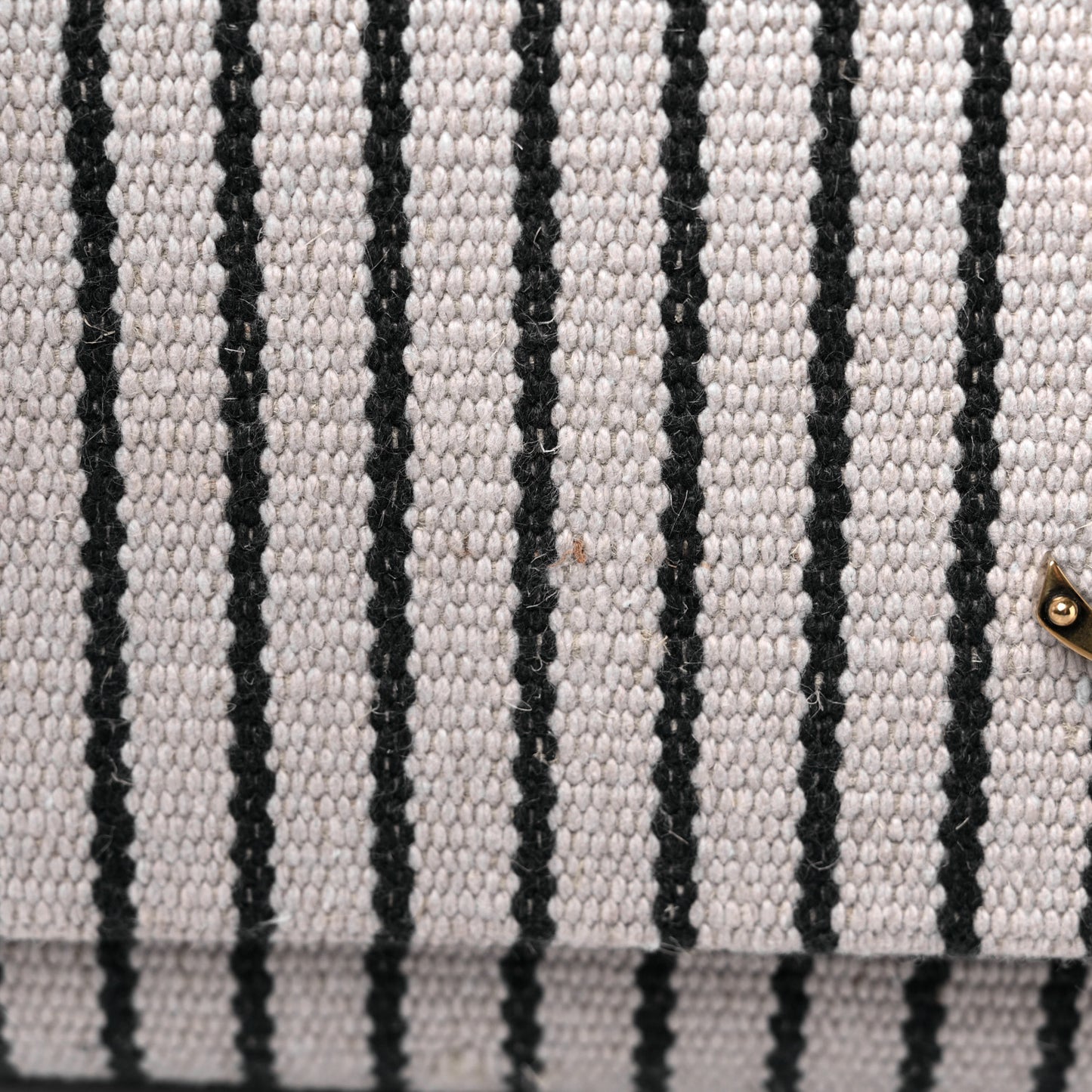 Canvas Small Striped Kate Satchel Grigio Multicolor