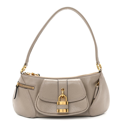 Chloe Grained Calfskin The 99 Shoulder Bag Motty Grey 1 of 9