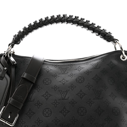 Louis Vuitton LOUIS VUITTON Mahina Beaubourg Hobo MM Black 5 of 9