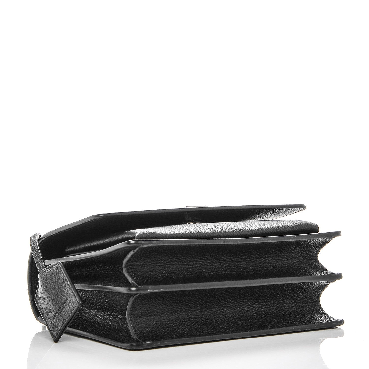 Saint Laurent Grained Calfskin Small Monogram Sunset Black 4 of 6