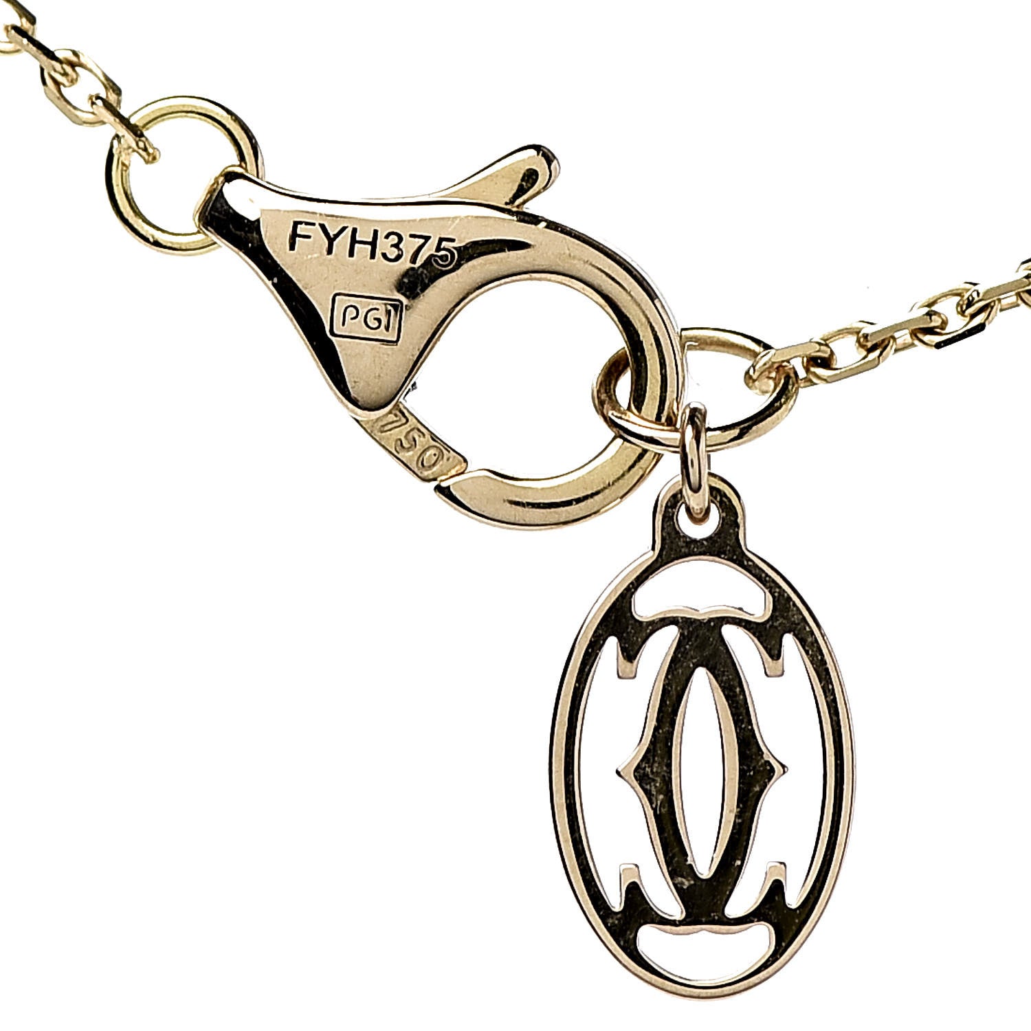 Cartier 18K Yellow Gold Diamond XS D'Amour Pendant Necklace 6 of 6