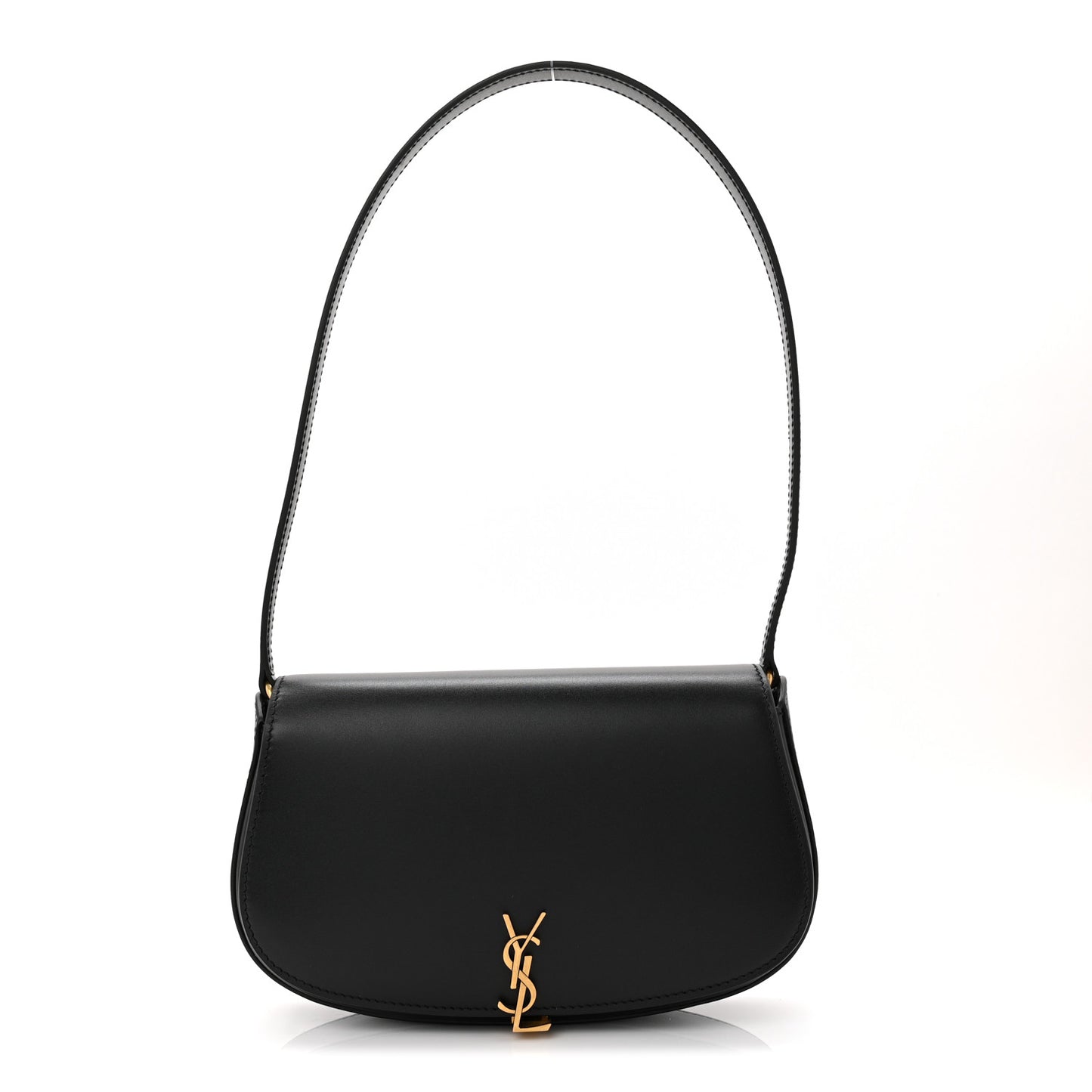 Box Calfskin Mini Voltaire Shoulder Bag Black