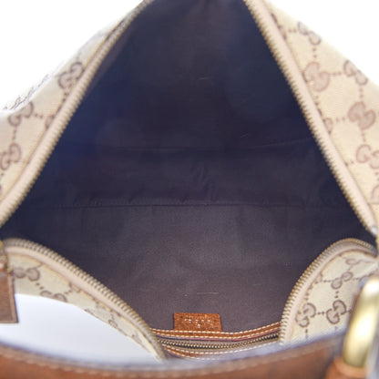 Gucci Monogram Medium Horsebit Chain Hobo Dark Brown 5 of 12
