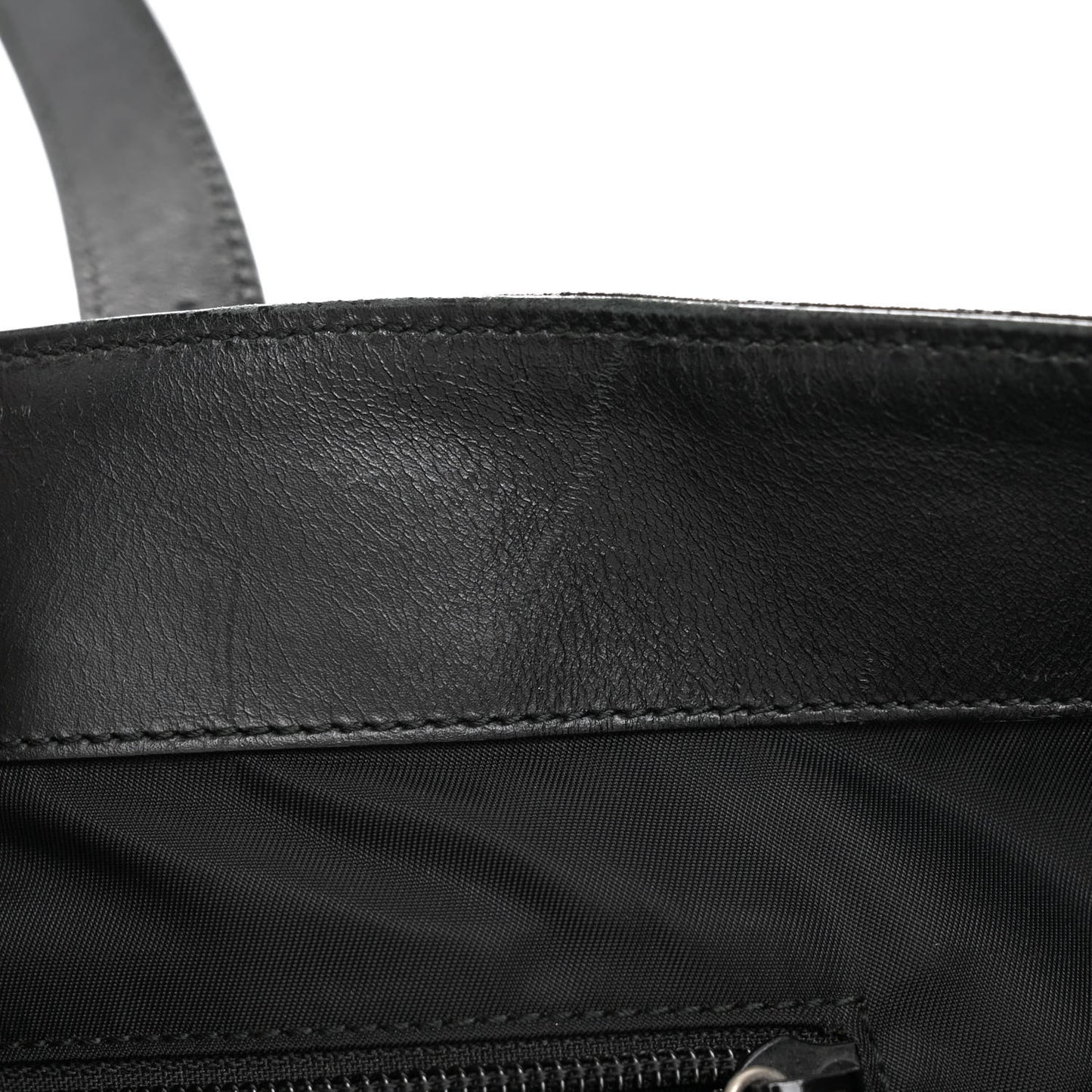 Techno Canvas Web Single Buckle Tote Black