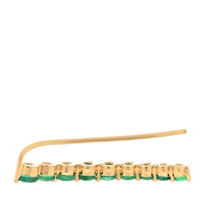 Anita Ko 18K Yellow Gold Emerald Single Floating Earring 3 of 4