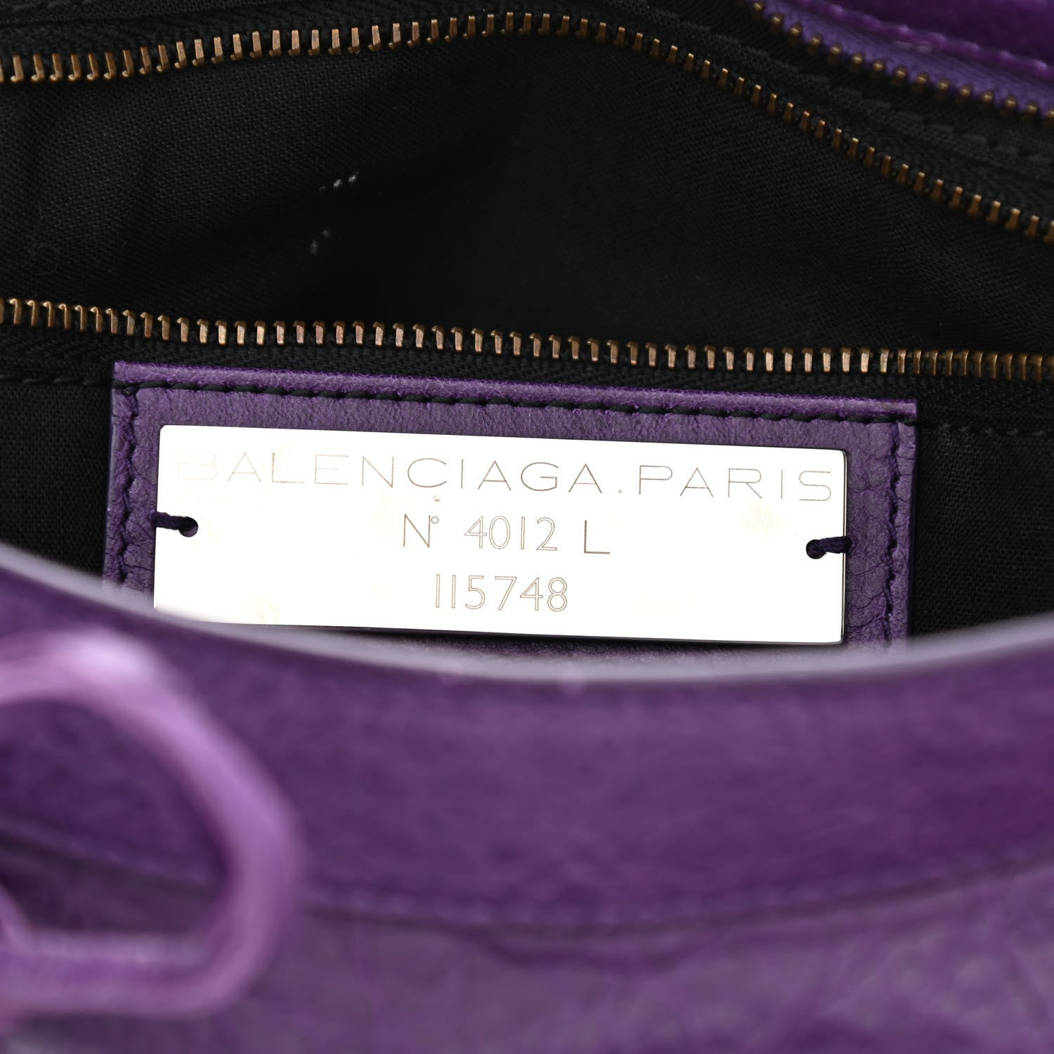Balenciaga Agneau Classic Hardware City Dark Violet 6 of 14