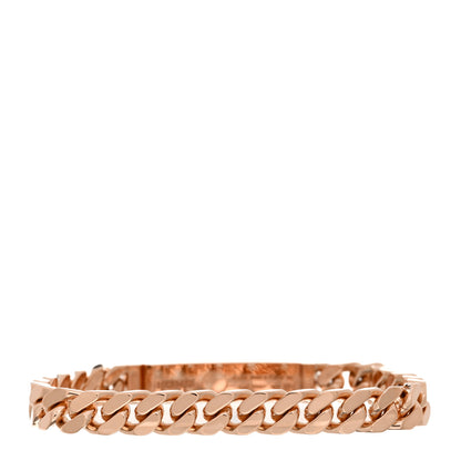 Hermes 18K Rose Gold Diamond PM Kelly Chaine Bracelet SH 2 of 3