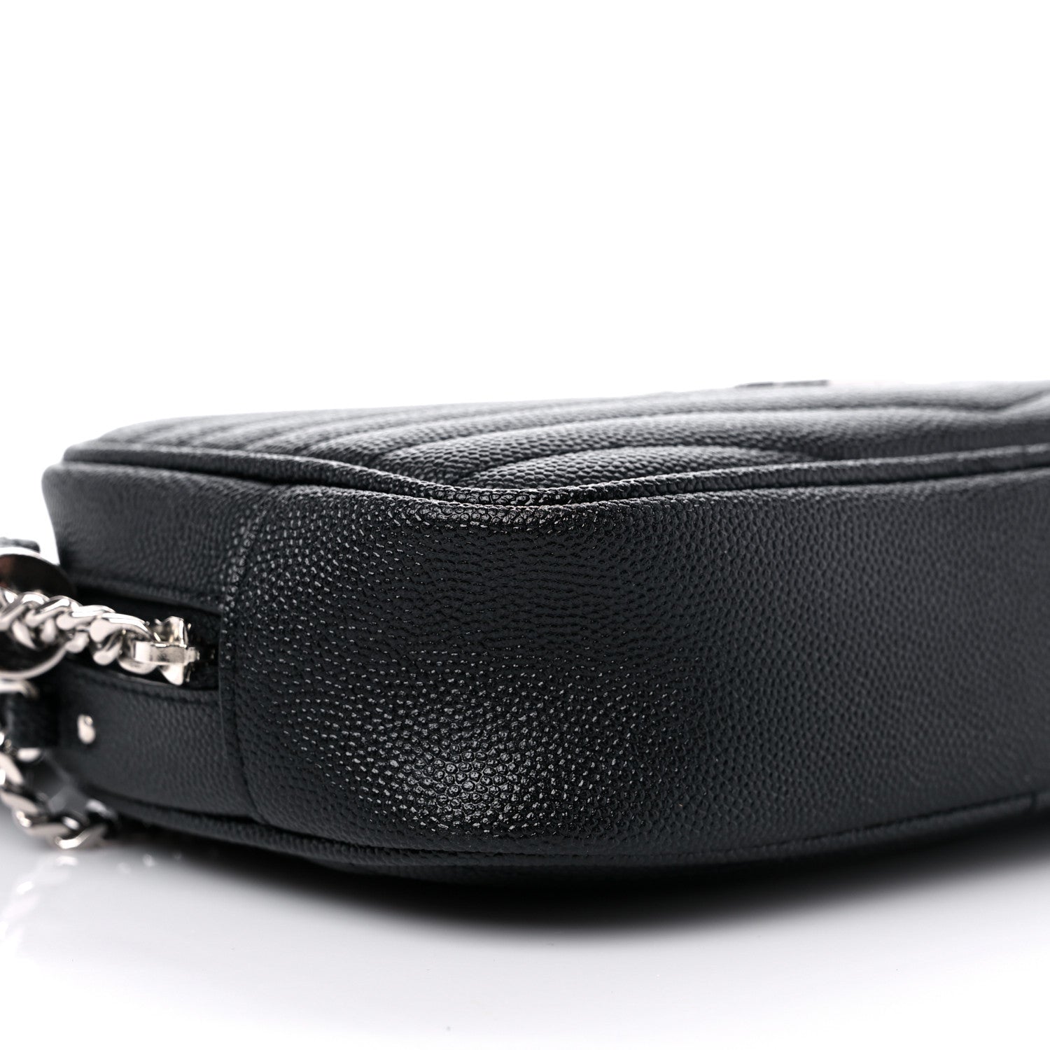 Saint Laurent Grain De Poudre Matelasse Monogram Mini Lou Camera Bag Black 8 of 11