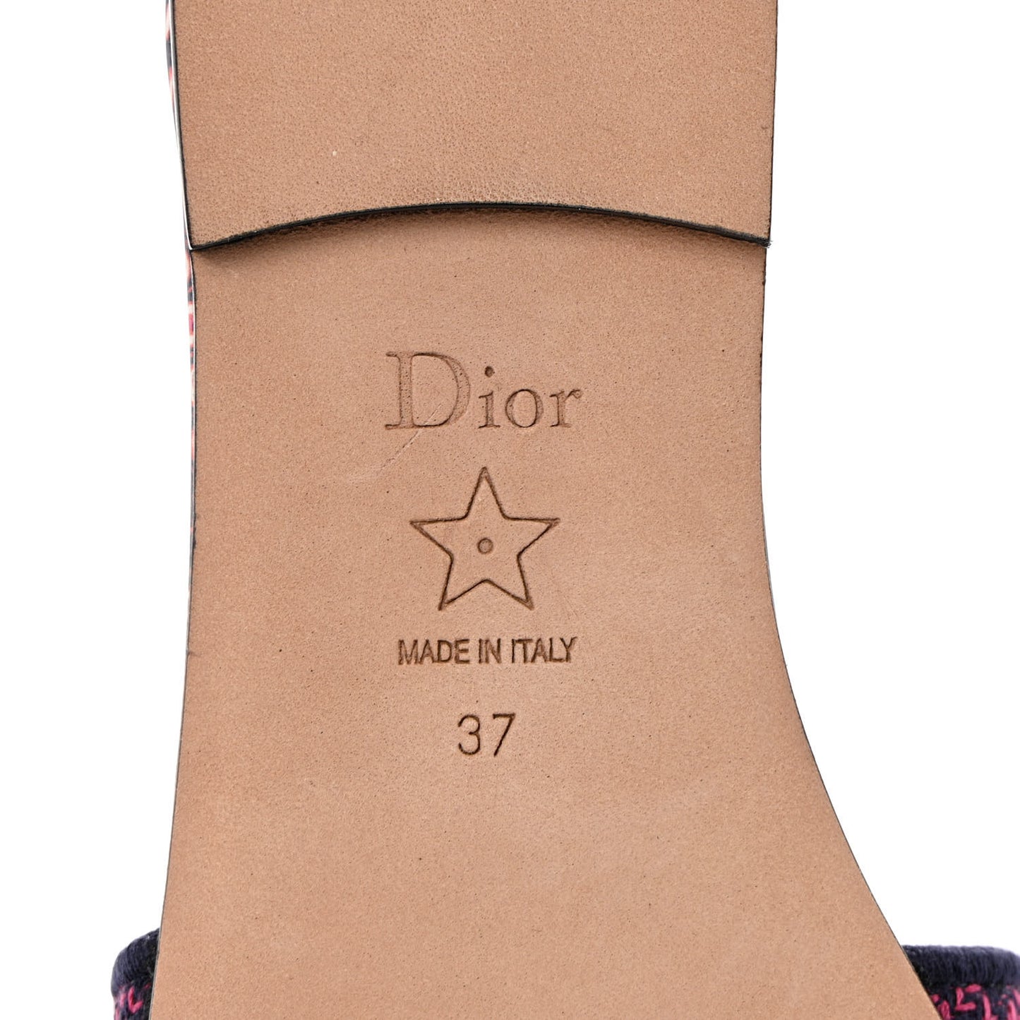 Canvas Embroidered Animals Dway Mules Slide Sandals 37 Deep Blue Fuchsia