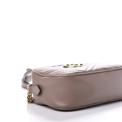 Gucci Calfskin Matelasse Small GG Marmont Chain Shoulder Bag Porcelain Rose 6 of 15