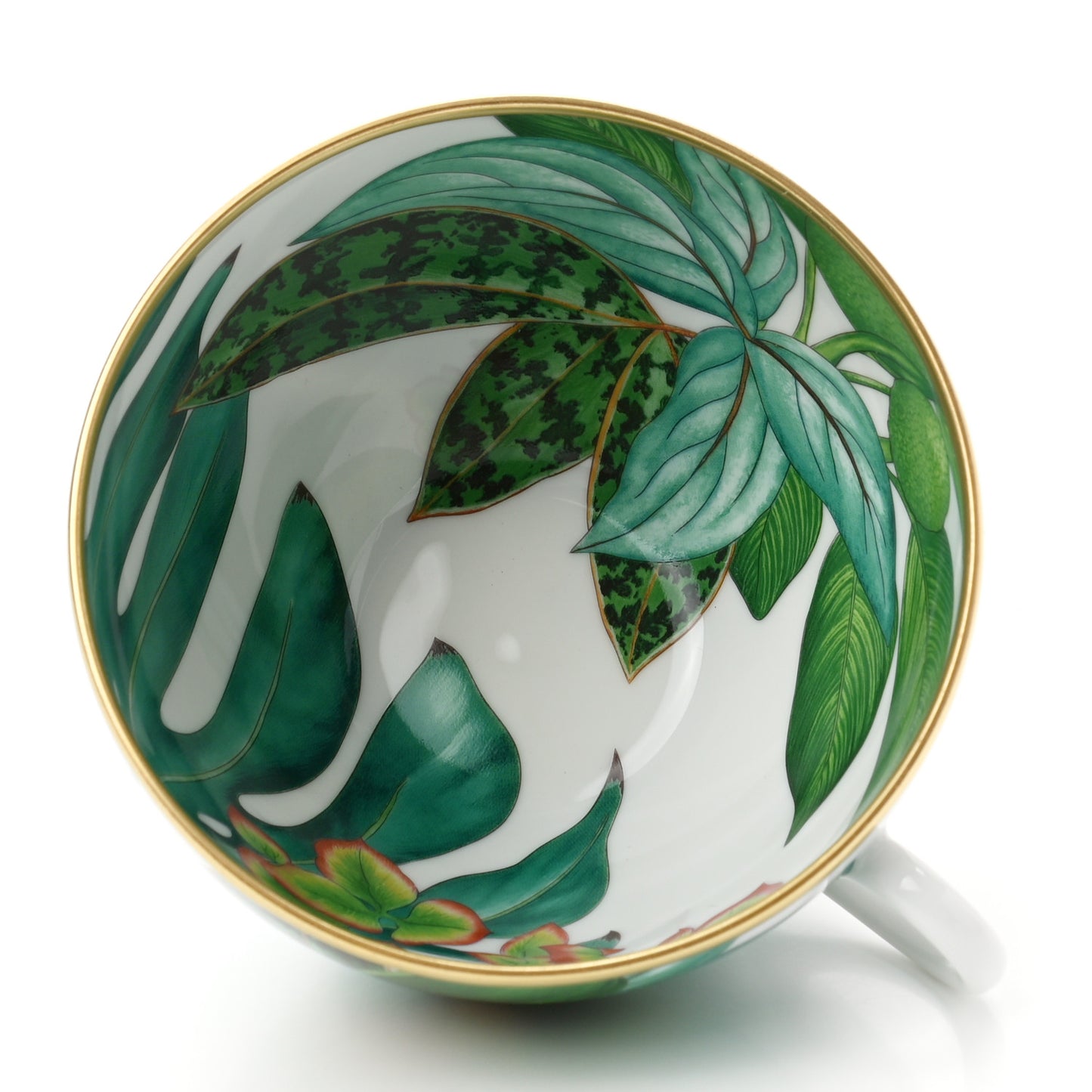 Porcelain Passifolia Tea Cup And Saucer Set Of 2