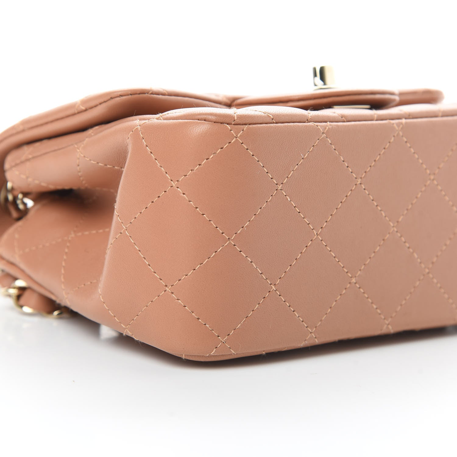 Chanel Lambskin Quilted Mini Square Flap Brown 9 of 11
