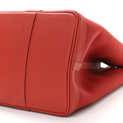 Hermes Toile Negonda Garden Party Tote 36 MM Rouge Piment 8 of 10