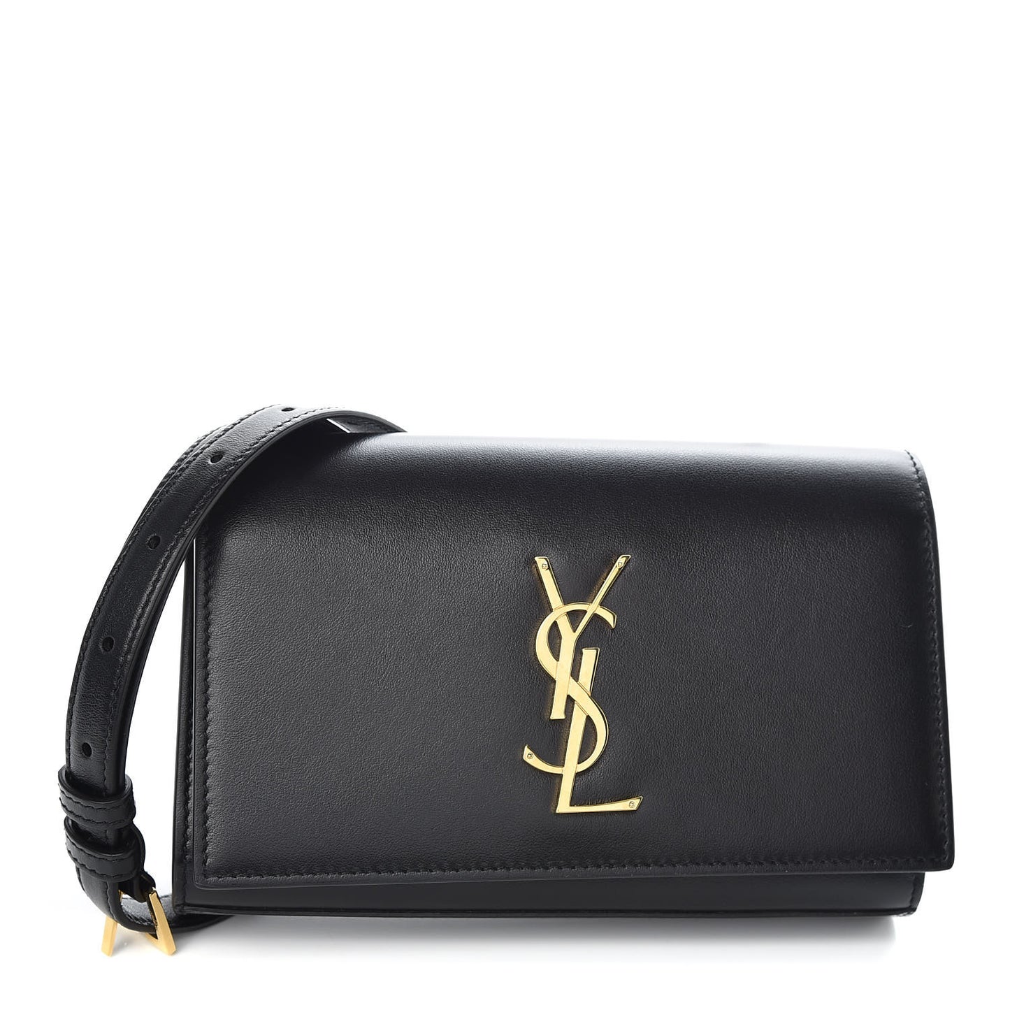 Smooth Calfskin Monogram Kate Belt Bag Black