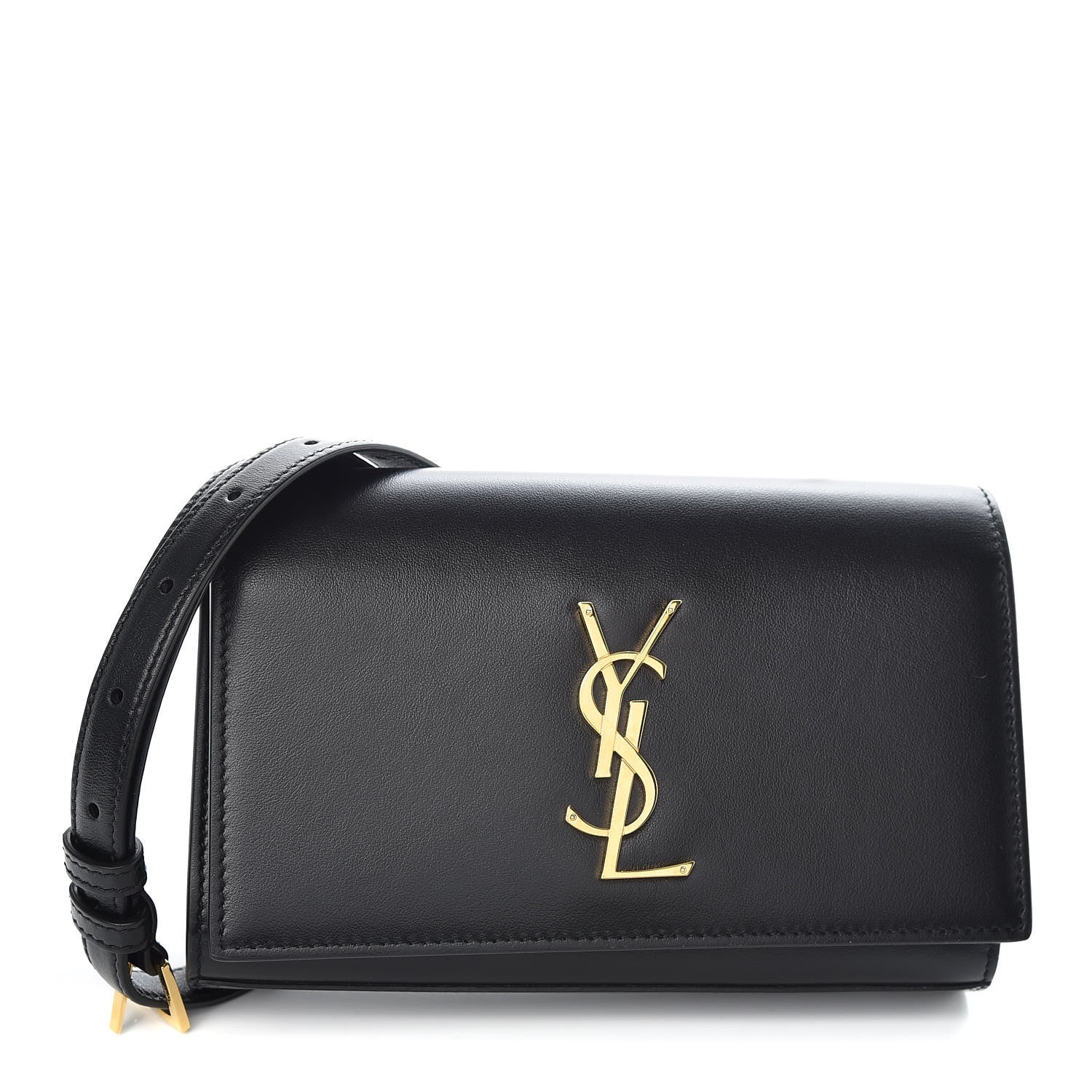Saint Laurent Smooth Calfskin Monogram Kate Belt Bag Black 1 of 12