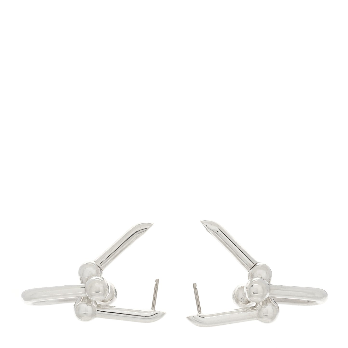 Sterling Silver Large HardWear Link Earrings