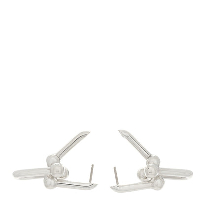 Tiffany Sterling Silver Large HardWear Link Earrings 3 of 5