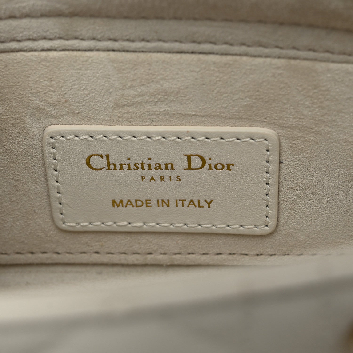 Christian Dior Lambskin Cannage Small Lady D-Joy Latte 6 of 11