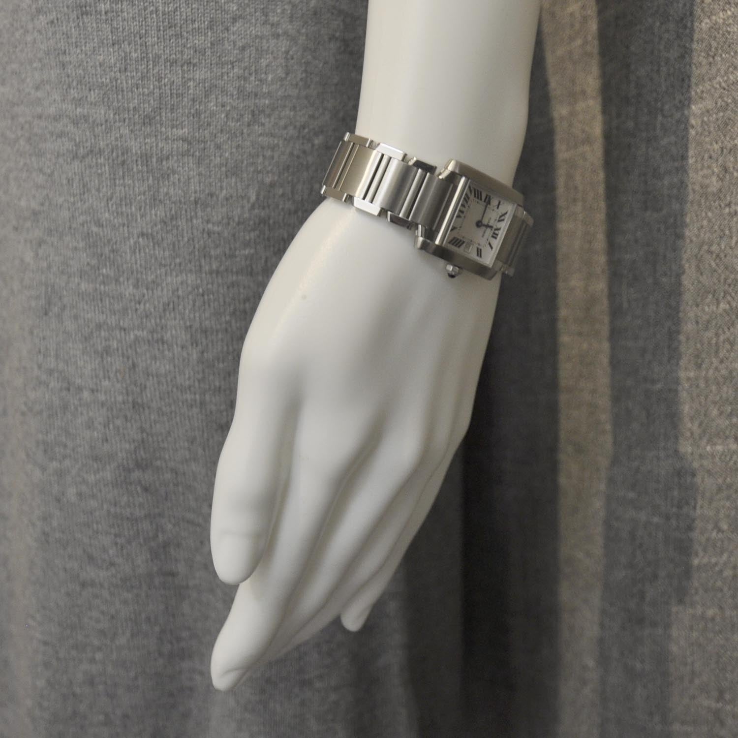 Cartier Stainless Steel 25mm Tank Francaise Quartz Watch 5 of 6