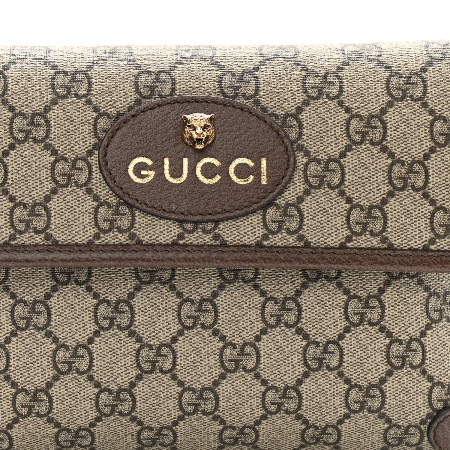 Gucci GG Supreme Monogram Neo Vintage Web Belt Bag Brown 9 of 12